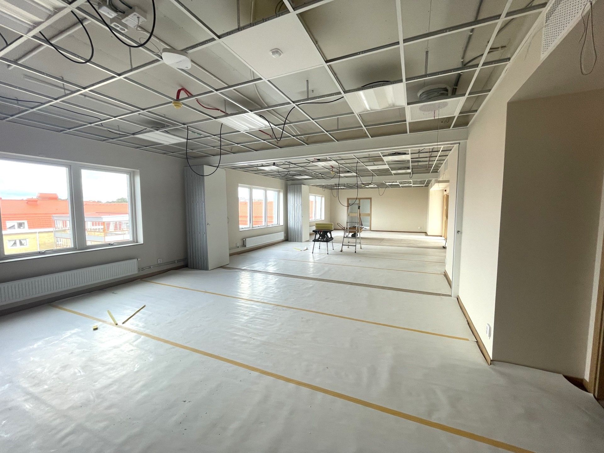 Byggandet av lokalen Samarbetet som rymmer 60 personer