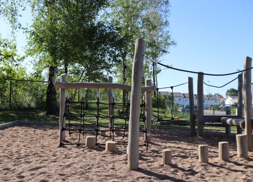 Balansbana i sand